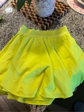 lululemon athletica Neon Yellow Circle Skirt